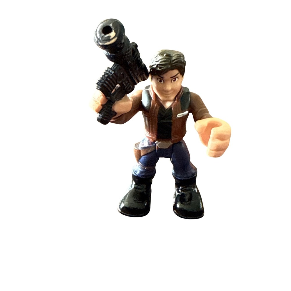 Star Wars Galactic Heroes Han Solo Action Figure Playskool Hasbro Brown Vest